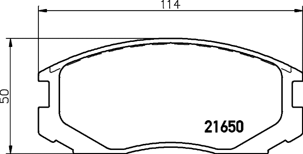 MDB1722 MINTEX Комплект тормозных колодок, дисковый тормоз (фото 1)