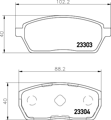 MDB1761 MINTEX Комплект тормозных колодок, дисковый тормоз (фото 1)