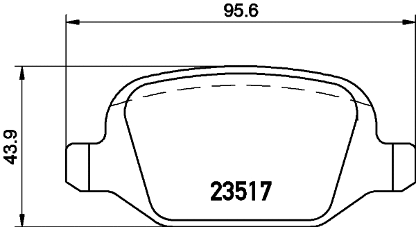 MDB2051 MINTEX Комплект тормозных колодок, дисковый тормоз (фото 1)