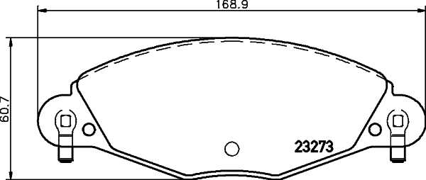 MDB2188 MINTEX Комплект тормозных колодок, дисковый тормоз (фото 1)