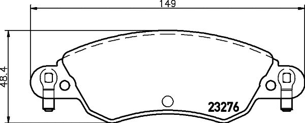 MDB2189 MINTEX Комплект тормозных колодок, дисковый тормоз (фото 1)