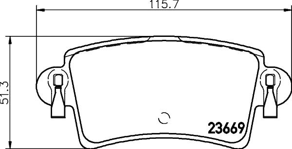 MDB2269 MINTEX Комплект тормозных колодок, дисковый тормоз (фото 1)
