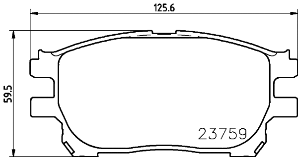 MDB2558 MINTEX Комплект тормозных колодок, дисковый тормоз (фото 1)