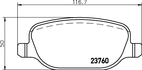 MDB2624 MINTEX Комплект тормозных колодок, дисковый тормоз (фото 1)