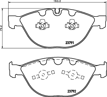 MDB2646 MINTEX Комплект тормозных колодок, дисковый тормоз (фото 1)