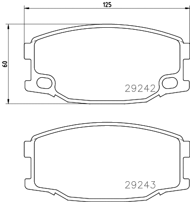 MDB2949 MINTEX Комплект тормозных колодок, дисковый тормоз (фото 1)