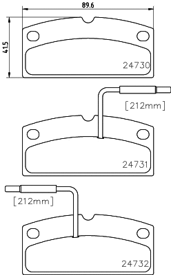 MDB2993 MINTEX Комплект тормозных колодок, дисковый тормоз (фото 1)