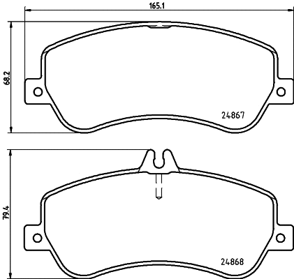 MDB2999 MINTEX Комплект тормозных колодок, дисковый тормоз (фото 1)