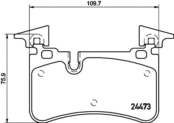 MDB3045 MINTEX Комплект тормозных колодок, дисковый тормоз (фото 1)