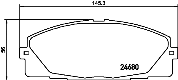 MDB3161 MINTEX Комплект тормозных колодок, дисковый тормоз (фото 1)