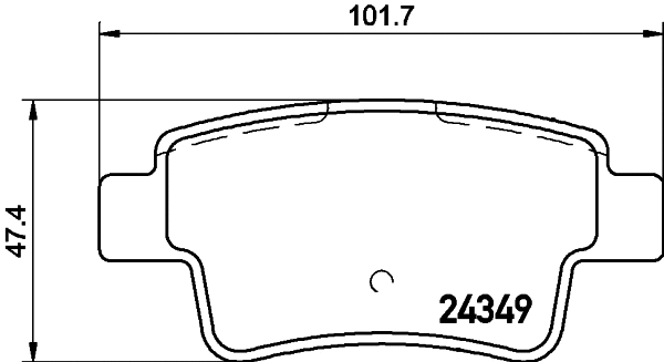 MDB3167 MINTEX Комплект тормозных колодок, дисковый тормоз (фото 1)