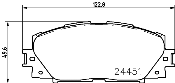 MDB3225 MINTEX Комплект тормозных колодок, дисковый тормоз (фото 1)