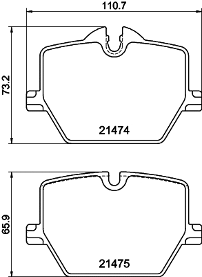 MDB3389 MINTEX Комплект тормозных колодок, дисковый тормоз (фото 1)