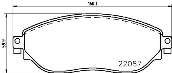 MDB3755 MINTEX Комплект тормозных колодок, дисковый тормоз (фото 1)