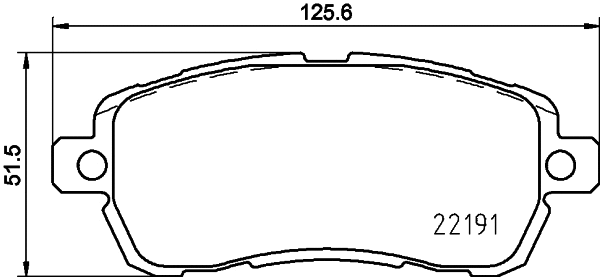 MDB3951 MINTEX Комплект тормозных колодок, дисковый тормоз (фото 1)