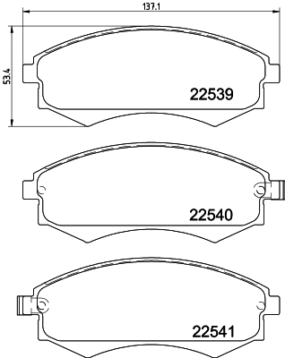 MDB3969 MINTEX Комплект тормозных колодок, дисковый тормоз (фото 1)