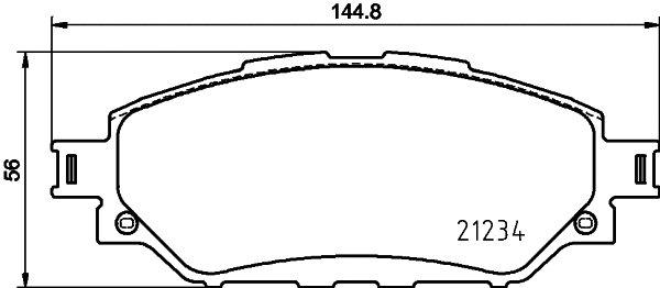MDB3989 MINTEX Комплект тормозных колодок, дисковый тормоз (фото 1)