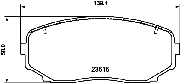 MDB3998 MINTEX Комплект тормозных колодок, дисковый тормоз (фото 1)