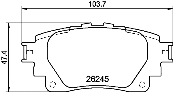 MDB4292 MINTEX Комплект тормозных колодок, дисковый тормоз (фото 1)