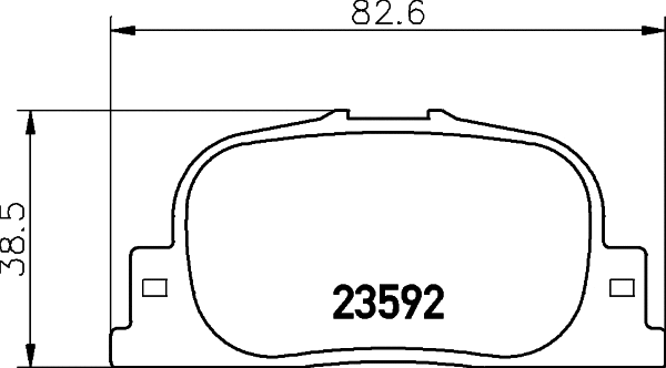 MDB82084 MINTEX Комплект тормозных колодок, дисковый тормоз (фото 1)