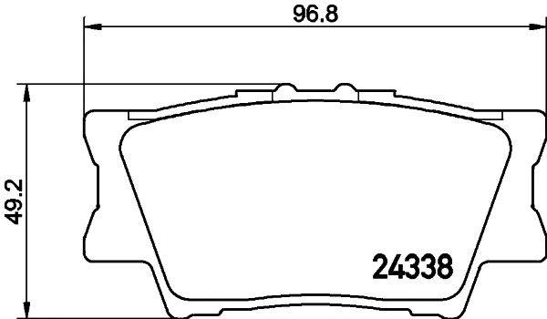 MDB82787 MINTEX Комплект тормозных колодок, дисковый тормоз (фото 1)