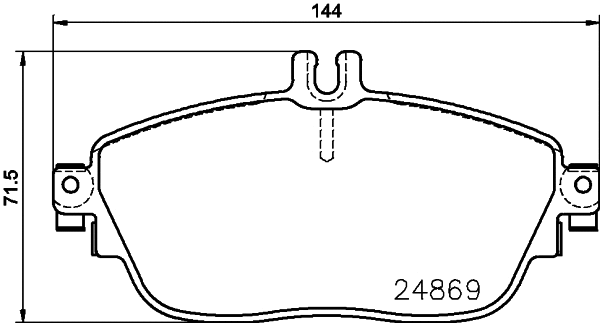 MDB83242 MINTEX Комплект тормозных колодок, дисковый тормоз (фото 1)