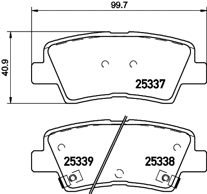 MDB83252 MINTEX Комплект тормозных колодок, дисковый тормоз (фото 1)
