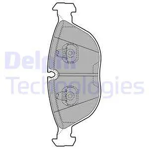 LP1002 DELPHI Комплект тормозных колодок, дисковый тормоз (фото 1)