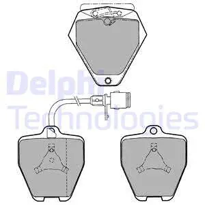 LP1024 DELPHI Комплект тормозных колодок, дисковый тормоз (фото 1)