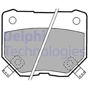 LP1057 DELPHI Комплект тормозных колодок, дисковый тормоз (фото 1)