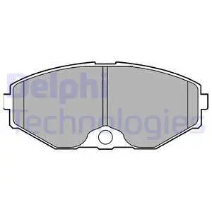 LP1058 DELPHI Комплект тормозных колодок, дисковый тормоз (фото 1)