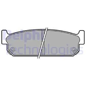 LP1059 DELPHI Комплект тормозных колодок, дисковый тормоз (фото 1)