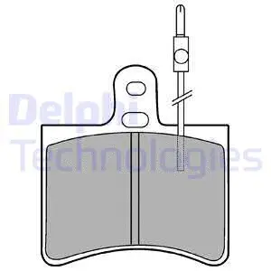 LP113 DELPHI Комплект тормозных колодок, дисковый тормоз (фото 1)