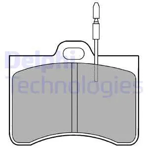 LP114 DELPHI Комплект тормозных колодок, дисковый тормоз (фото 1)