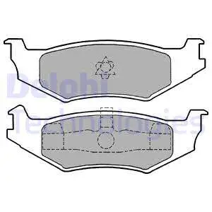 LP1159 DELPHI Комплект тормозных колодок, дисковый тормоз (фото 1)