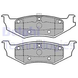 LP1162 DELPHI Комплект тормозных колодок, дисковый тормоз (фото 1)