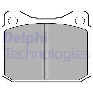 LP117 DELPHI Комплект тормозных колодок, дисковый тормоз (фото 1)