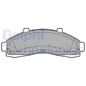 LP1175 DELPHI Комплект тормозных колодок, дисковый тормоз (фото 1)