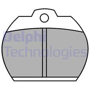 LP119 DELPHI Комплект тормозных колодок, дисковый тормоз (фото 1)