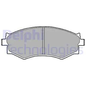 LP1228 DELPHI Комплект тормозных колодок, дисковый тормоз (фото 1)