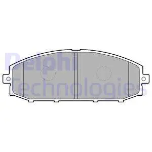 LP1305 DELPHI Комплект тормозных колодок, дисковый тормоз (фото 1)