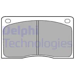 LP132 DELPHI Комплект тормозных колодок, дисковый тормоз (фото 1)