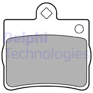 LP1402 DELPHI Комплект тормозных колодок, дисковый тормоз (фото 1)