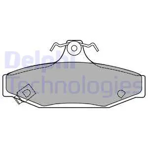 LP1420 DELPHI Комплект тормозных колодок, дисковый тормоз (фото 1)