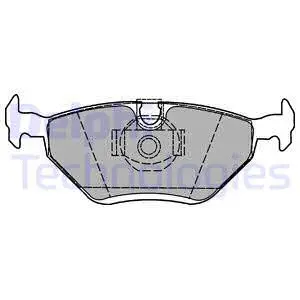 LP1423 DELPHI Комплект тормозных колодок, дисковый тормоз (фото 1)