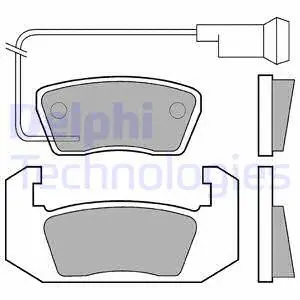 LP143 DELPHI Комплект тормозных колодок, дисковый тормоз (фото 1)