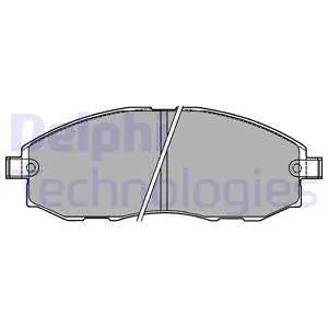 LP1434 DELPHI Комплект тормозных колодок, дисковый тормоз (фото 1)