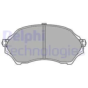 LP1440 DELPHI Комплект тормозных колодок, дисковый тормоз (фото 1)