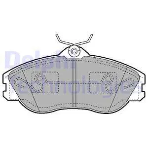 LP1445 DELPHI Комплект тормозных колодок, дисковый тормоз (фото 1)