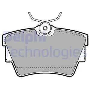 LP1455 DELPHI Комплект тормозных колодок, дисковый тормоз (фото 1)